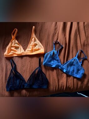 Lot of 3 Parade Triangle Bralettes
